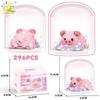 HUIQIBAO Mini Süßes Schwein Mikro Bausteine 3D Diamant Modell Tiere Steine DIY Stadt Bau Spielzeug für Kinder Kinder Geschenk