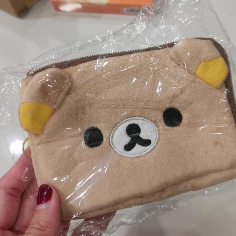 Rilakkuma Coin Purse,Portable Storage Bag For Keys, Id Card, Bank Card, Cute Pendant Kawaii Girl'S Birthday Valentine'S Day Gift