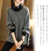 CCGGOWMM High Long Cut and Pullover Loose Casual Plus Sizes Simple Perfect for and Winter Women's Hoodie, Neck, Sleeve, T-Shirt, Sewn, Sportswear,