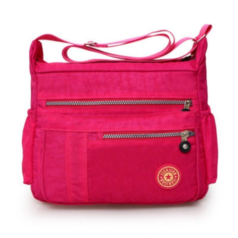 New Nylon Fabric Bag Women Shoulder Crossbody Bag Korean Casual Large Capacity Multi-Pocket Mom Bag