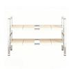 Two-Tier Storage Rack Easy to Clean Stainless Steel Two-Level Kitchen Shelf
