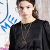 Mezmic Daebak 925 18K Gold Plated 925 Sterling Silver Necklace _62.5Cm