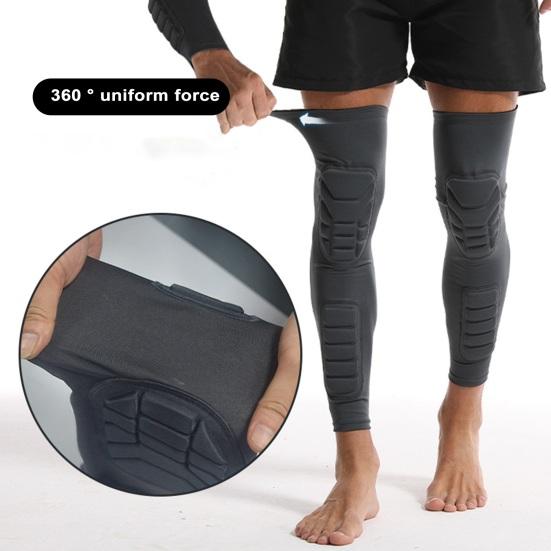 1Pc Knee Pad Super Soft Sweat Absorption Anti-Slip Long Leg Sleeve Bandage Compression Knee Brace Sports Supplies