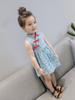 Kids Girls Chinese Style Cute Flower Print Dress Vintage Cheongsam Dresses Qipao Baby Clothes