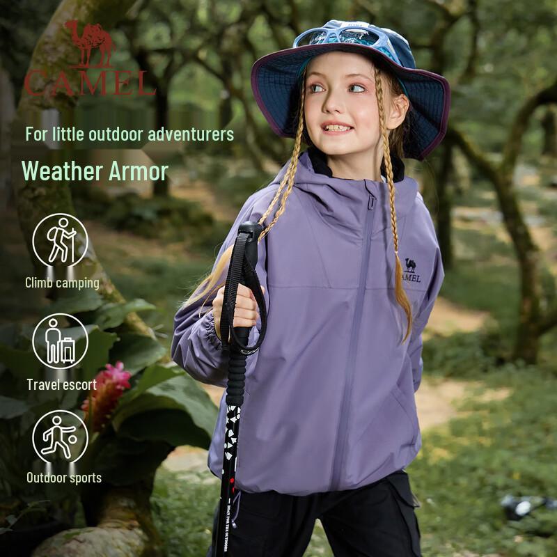 Camel Kids' 3-in-1 Waterproof Windproof Outdoor Jacket
