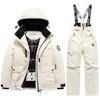 Winter Ski  Children's Ski Coat and Pants 2pieces Set Warm Waterproof Boys Girls Outdoor Skiing Snowboarding Winter Ski Kids