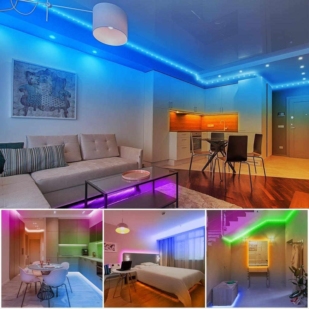 RGB LED Strip Lights IR Remote Control Bluetooth APP Control 24/44 Keys 3M 5M 10M 15M 20M 25M 30M Rgb Led Strip Light Usb 5v