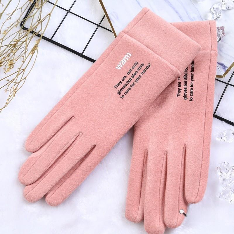 Thermal Fce Lined Thin Gloves for Men And Women Cycling Driving Touchscreen Ible Autumn Winter Riding Gloves Ex