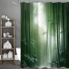 Bamboo forest shower curtain, bathroom decorative shower curtain, waterproof with hook shower curtain