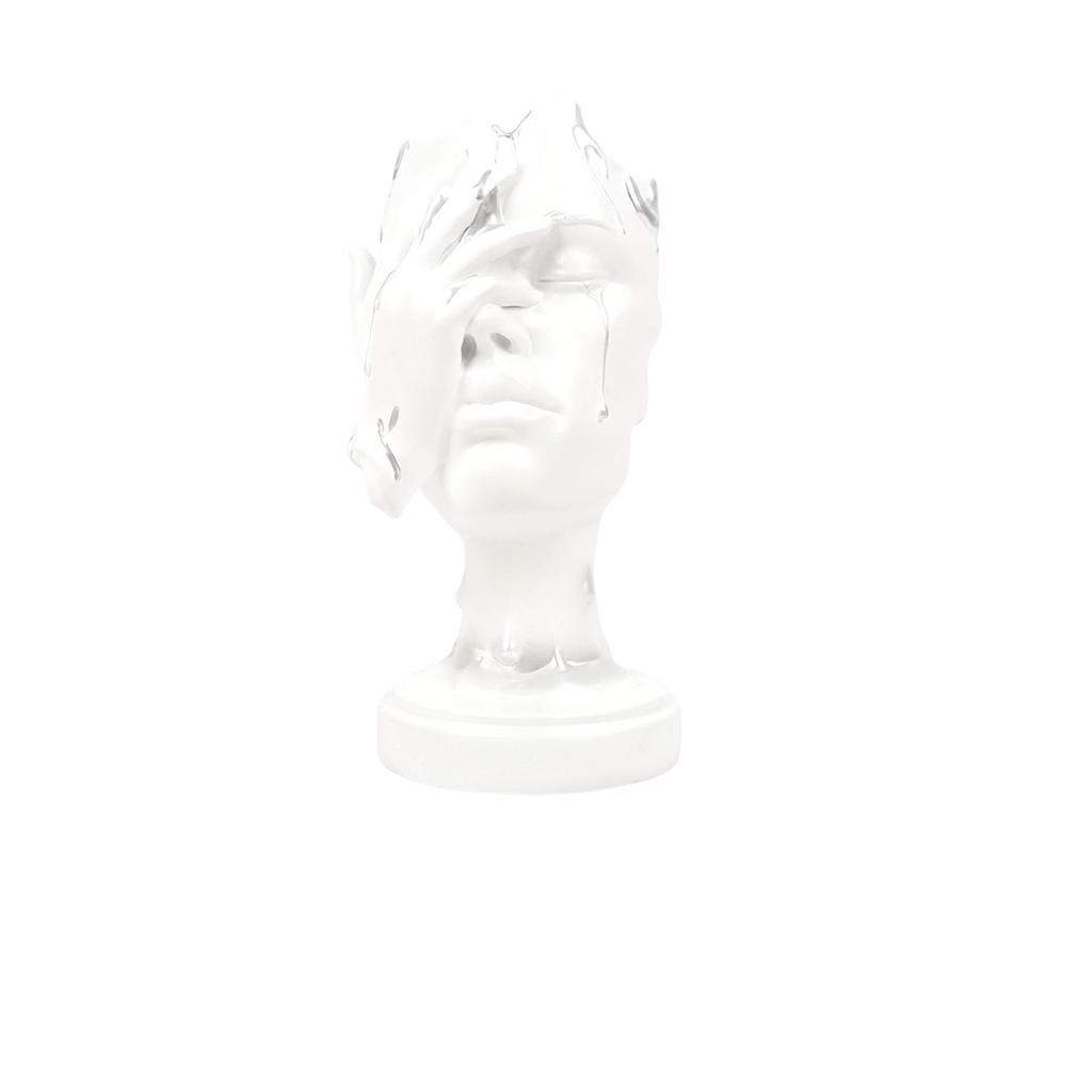 Abstract Character Ornaments. Don't Listen, Don't Look, Don't Talk. Black Flowing Gold Entrance Hall Living Room Resin Decorations