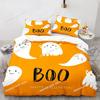 Top Halloween Boo Cartoon Bedding Set Printed Single Comforter Quilt Bed Cover Duvet Cover Pillow Case 3 Pieces Kids Adult Size