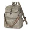 Casual PU Light Travel Backpack for Women with High-end Fashion and Versatile Large Capacity Women's Backpack