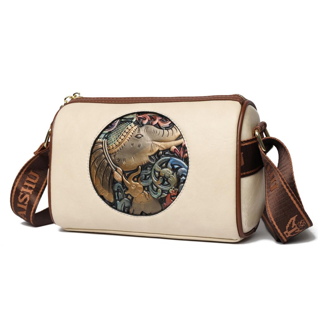 Fashionable Texture Trendy Crossbody Bag, Soft Leather Shoulder Bag, Suitable for Middle-aged and Elderly Mothers
