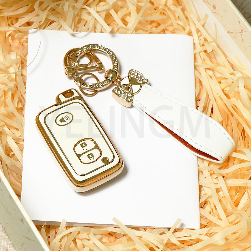 Suport husă carcasă pentru Toyota Yaris Corolla Vitz RAV4 Land Cruiser Camry Highlander Prado Prius Carcasă telecomandă auto fob