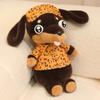 40CM Adorable Big Eyes Dachshund Plush Toy Soft Stuffed Animal Dog Doll Funny Dachshund Wear Clothes Doll Pet Puppy Gifts