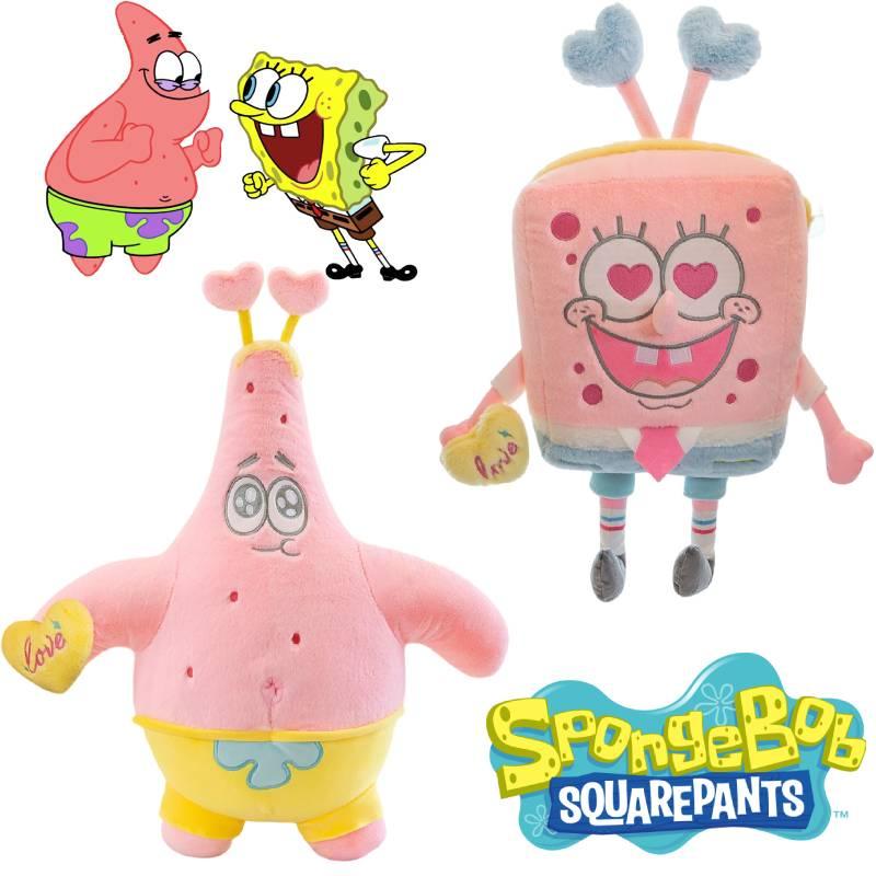 Spongebob And Patrick Plush Dolls For Kids Soft And Cuddly Sleeping Pillows