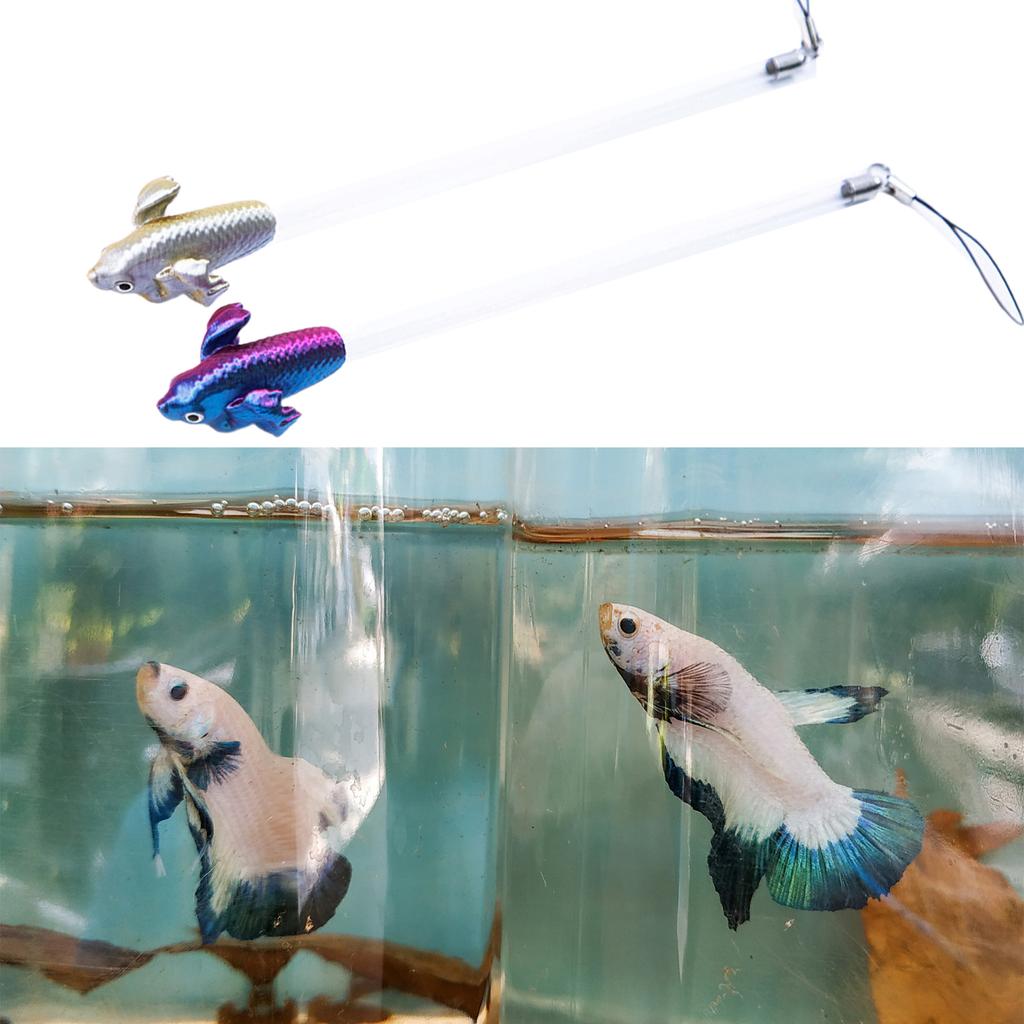 Interactive Fish Exercise Tool for Betta Fish Tail Training Wand Betta Fish Training Stick for Fish Active Entertaining
