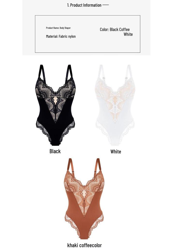 European & American V-neck Lace Body Shaper: Women's Breathable Tummy Control Camisole