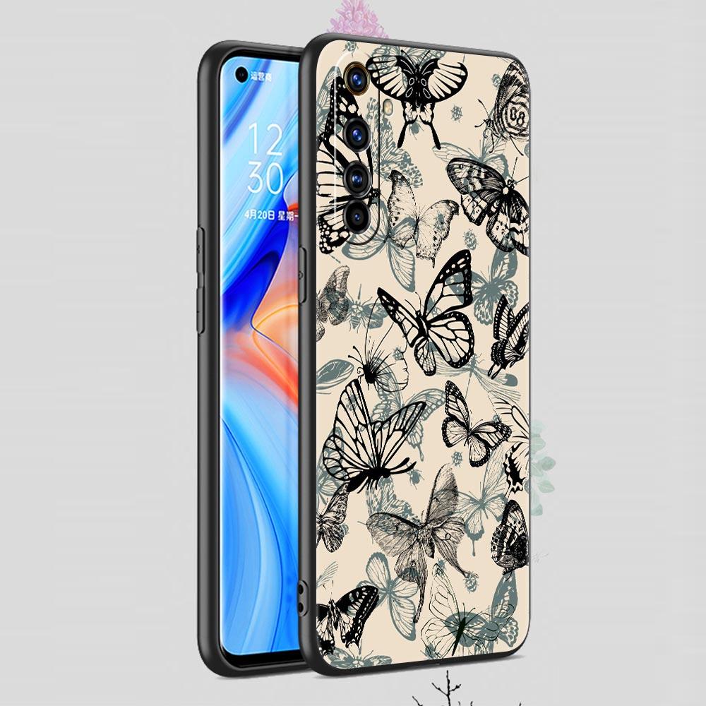 Fashionable Butterfly Flower Pattern Soft TPU For Realme 13 12 11 10 9 Pro Plus GT3 GT2 C21 C25 C35 C53 C55 C67 Pro Phone Case