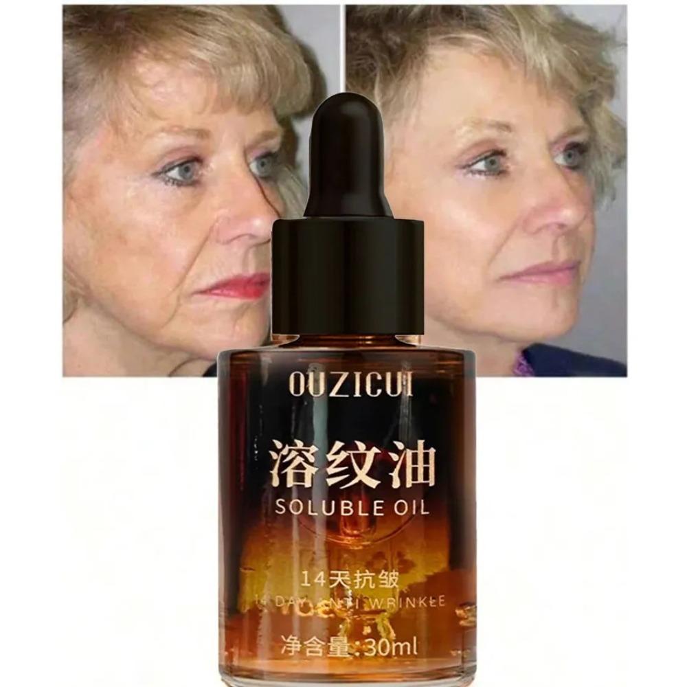 Anti-Falten Gesichtsöl löslich, Straffendes Gesichtsöl für feine Linien, Tief feuchtigkeitsspendendes Gesichtsöl, 30ml