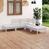 Day and Night - Day and Night Garden Furniture Set 5 Pieces Solid White Pine Wood