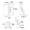 Yamazaki Rotating Headphone X X Smart Headphone Stand with Cable 10369 Desk-Mounted Holder, White, W3-11.9 D4.5-12.4 H13.8cm, Clamp-Type Holder,