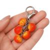 Chunky Beads Red Fruit Key Chain Realistic 3D Resin Key Ring Berry Bag Charm  Girls Kids