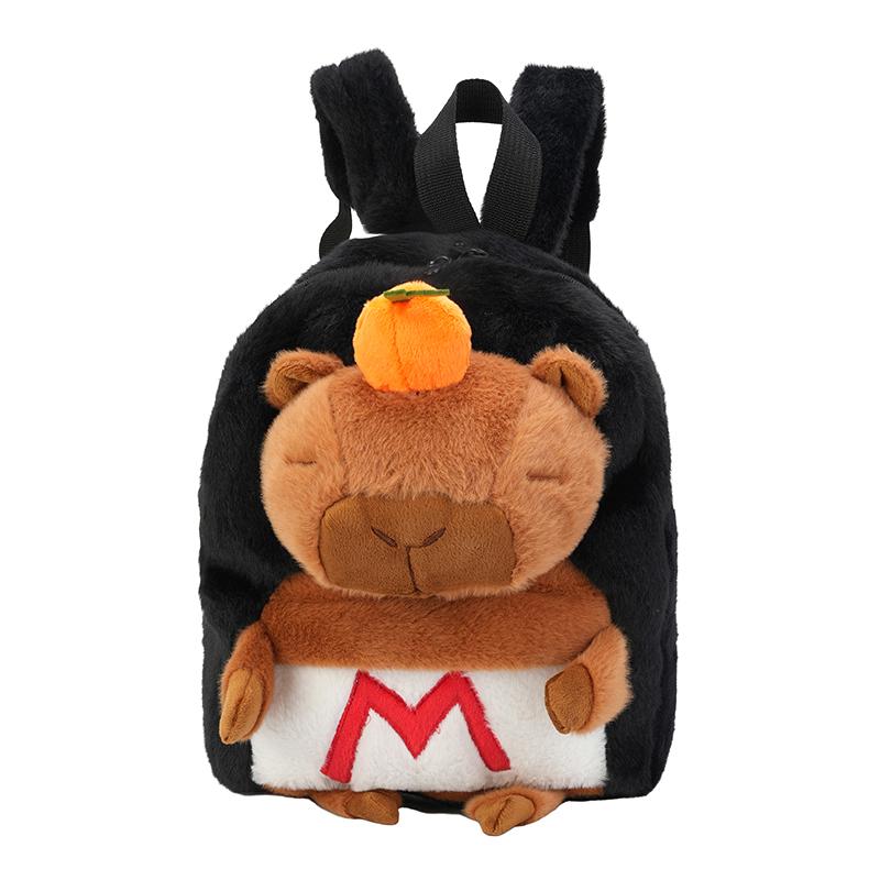 Kawaii Pluszowy Plecak Kapibara dla Kobiet Wszechstronna Kreskówkowa Zabawna Torba Crossbody Kapibala Duża Pojemność Torba Tote