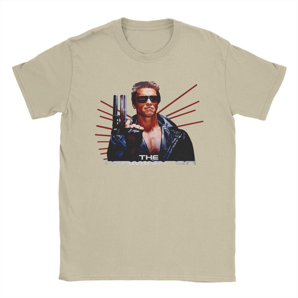 Movie Terminators Cotton T-Shirt For Men Summer Aesthetic T-Shirts Crew Neck Harajuku Tee Shirt Oversized Design Tops