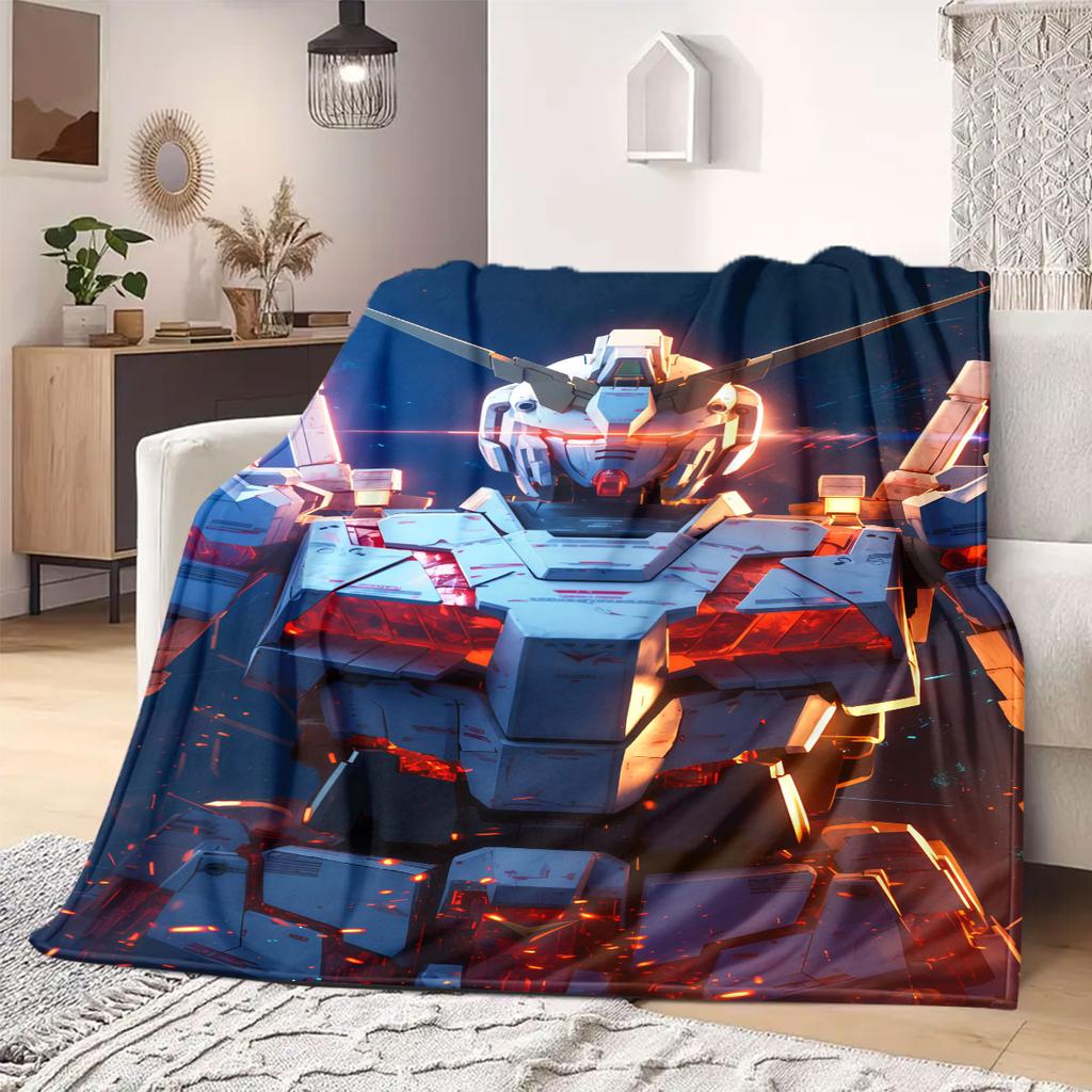 Gundam Exia 00 Flannel Blanket Warm,Comfortable,Suitable for Bedrooms,Sofas,Beds,Chairs,Picnics,Travel