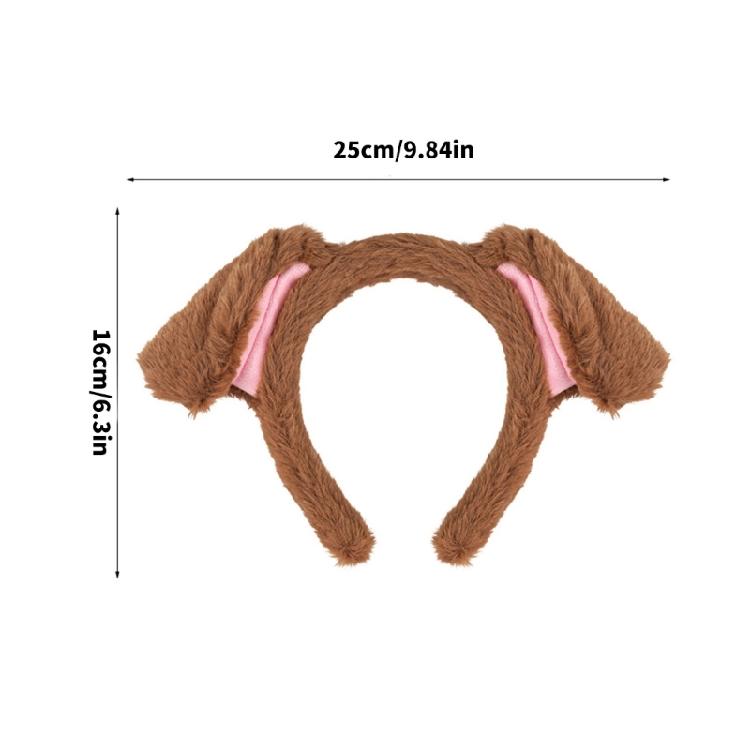 Adorkable Headband Cartoon Puppy Hair Hoop Eye-catching Headpiece Headwear for Halloween Cosplay Role Play