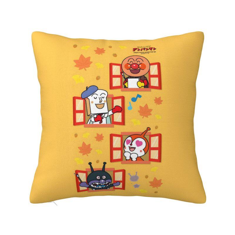 Custom Anpanmans Anime Cushion Covers Manga Cartoon Velvet Nordic Pillow Case