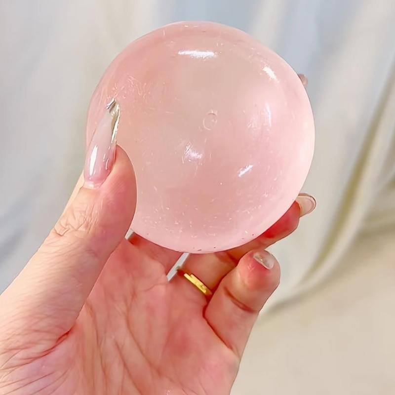 Juguete Squishy de Maltosa Azul Lindo Mochi Anti Estrés Juguete Fidget Suave Simulada Bola Azul Transparente Rebote Rápido Juguete de Descompresión
