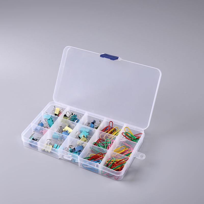 Transparent 15-Compartment Tackle Box for Lures, Jewelry, and Accessories
