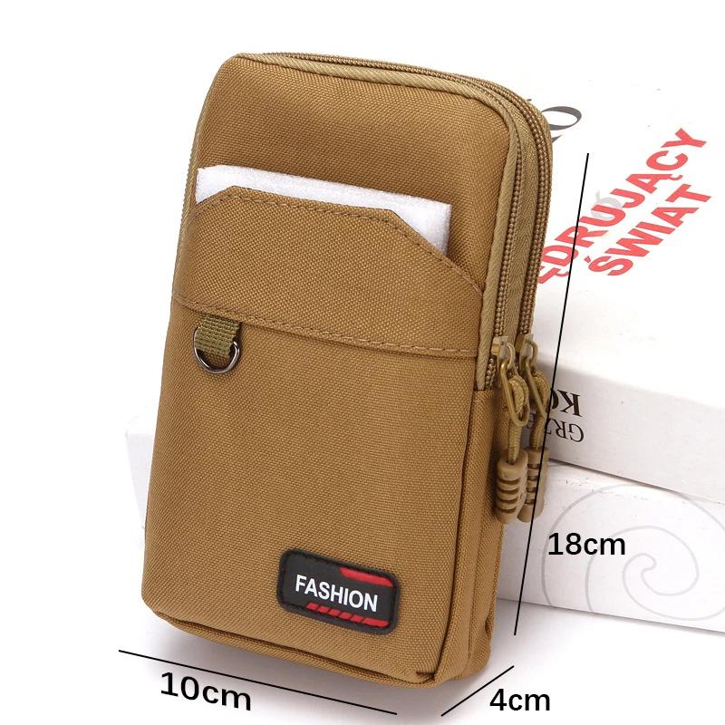 Double Layer Nylon Waist Bag Outdoor Waist Fanny Pack Men Phone Pouch Camping Hunting Waist Bag Purses Belt Bag