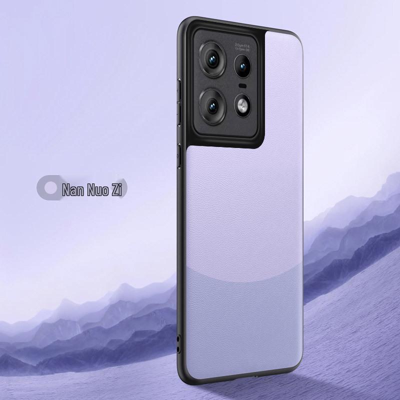 Motorola Edge50 Ultra Case G75: New Leather Color Block, Anti-Fall, Soft Texture for X30Pro.