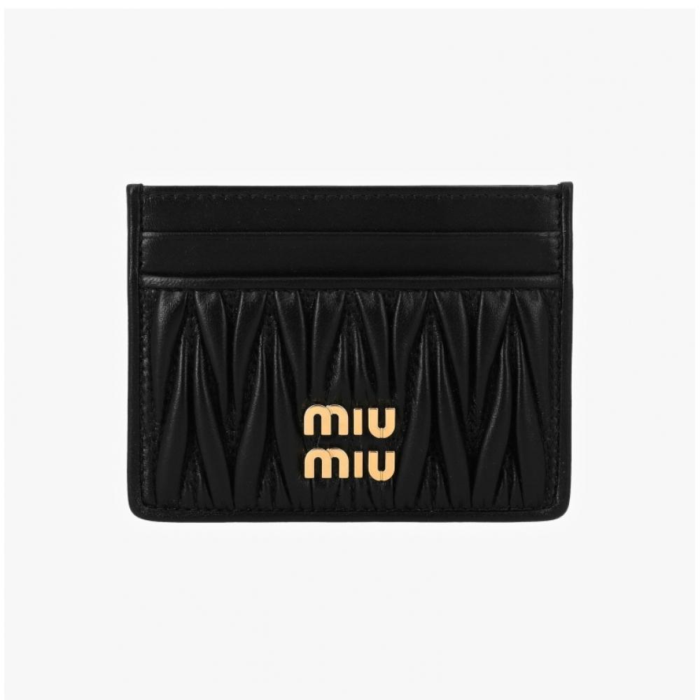 Miu Miu 5mc076 Afpp F0002 Materasse Nappa Card Holder