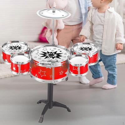 Child Jazz Drum Set Mini Educational Music Enlightenment Playset Instrument Portable