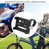 KR01 Aluminium Alloy Mobile Phone Holder Clip Portable Motorcycle Bicycle Fixed BracketBlack
