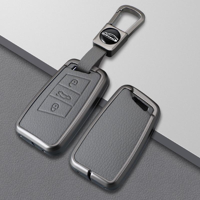 Metal Car Key Case Cover For Skoda Kodiaq Karoq Octavia Fabia For Ateca For Volkswagen Vw Passat B8 Polo Tiguan Atheon Taos