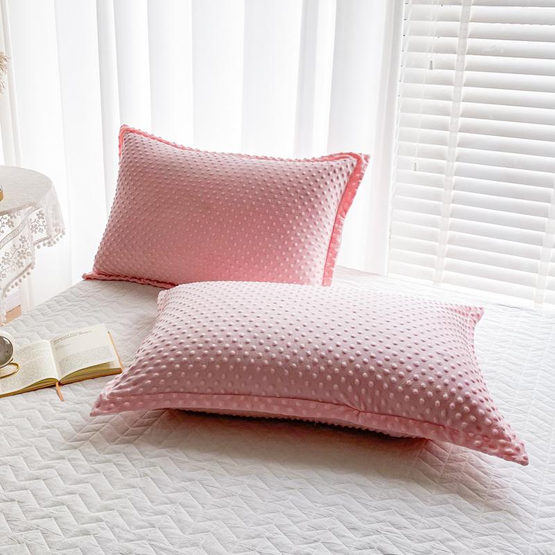 Soft Pillowcase Warm Pillow Cover Rectangle Cushion Cover 50x75cm White Pillow Case capa de almofada 2pcs Velvet Pillowslip