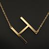 Kvinne 26 engelske bokstaver Ornament Ripple Chain Personlig brevkjede