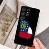 Georgia State Flag Phone Case For Samsung Galaxy S25 Ultra S9 S10 S20 S21 S22 S23 S24 Plus S24 FE Bumper Cover