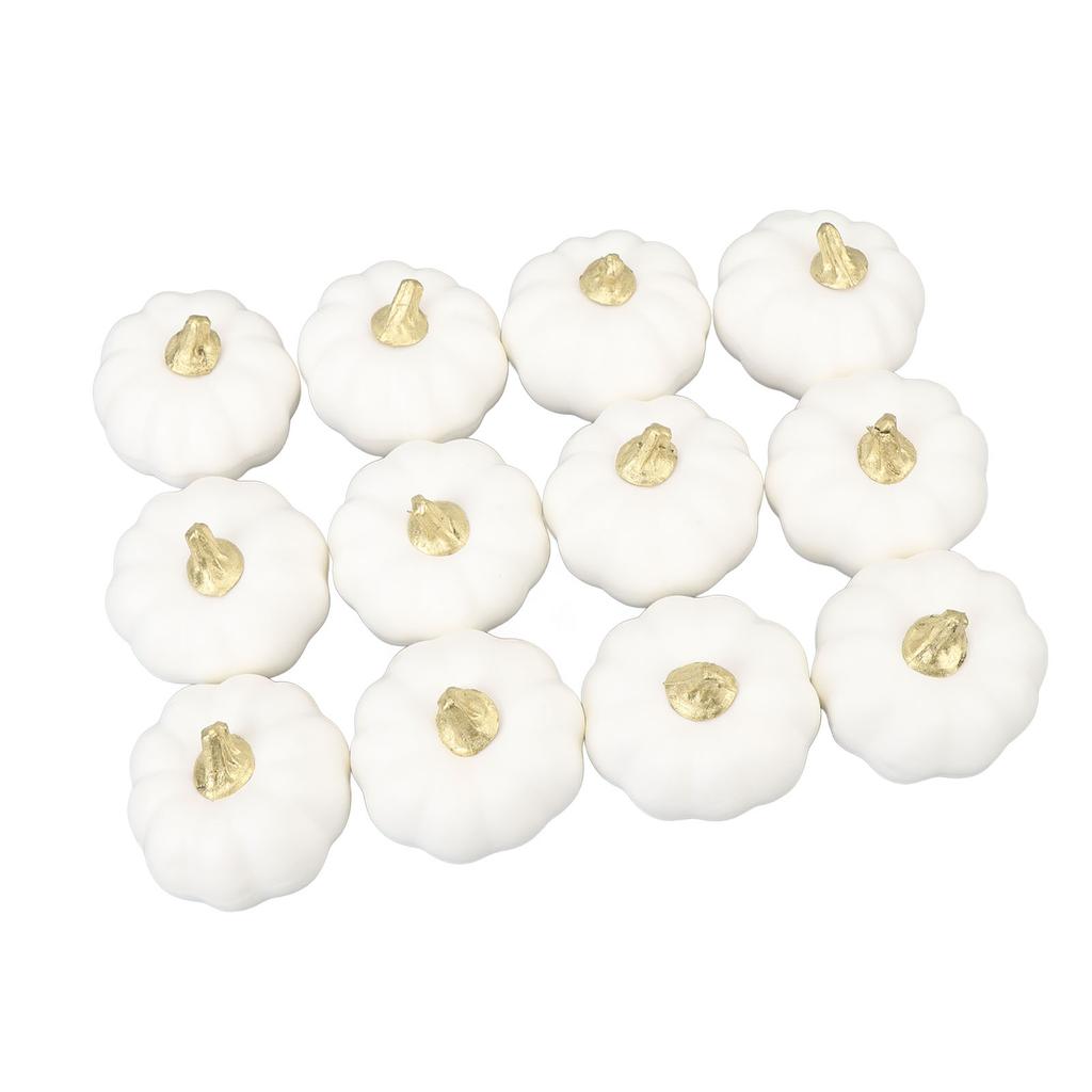 12pcs Foam Pumpkin Decorations Fake Foam Pumpkin Decor Autumn Decorative Pumpkin for Nail Art