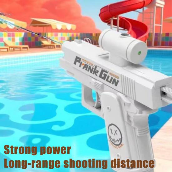 Prank Water Shooter Toy Two-Way Water Sprinkler Refillable Prank Spray Forward Backward Outdoor Water Play Toy for Office School