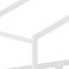 House Bed 90x200 cm, pine, house roof design, three-sided fall protection, slatted frame included, without mattress, color white, DE603090WT