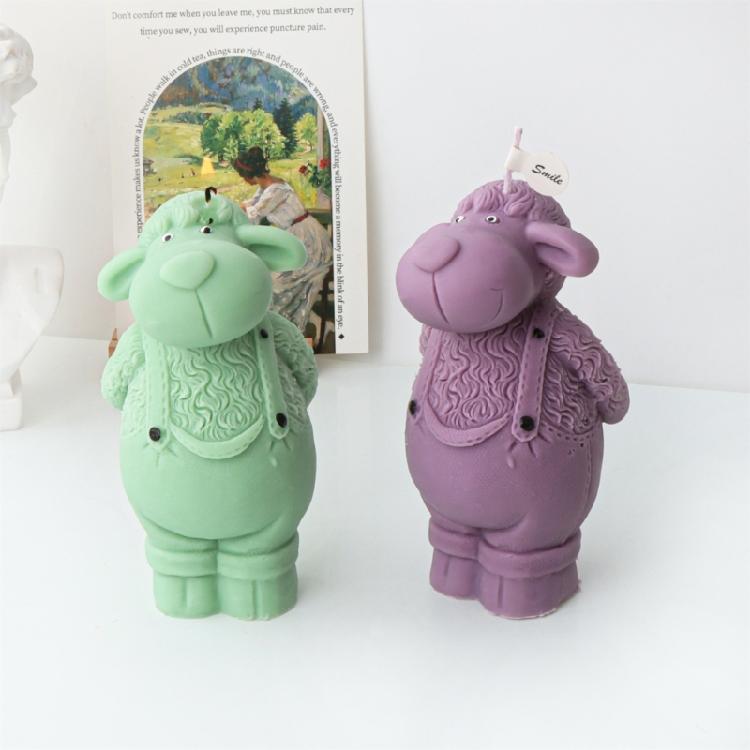 Sheep-like Candle Mold for Making Candle Soap Plaster Ornament Home Decorations
