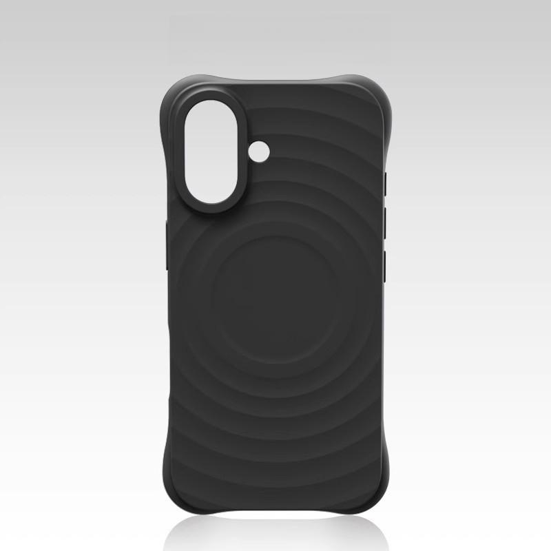 Applicable To IPhone 16 Mobile Phone Case Wave Ray Liquid Apple 15 Magnetic Charging 14pro Four Corner Anti-fall Protection Case