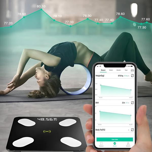 ANALYTICAL BATHROOM SCALE 180KG SMART + 31in1 ANDROID iOS PRECISE