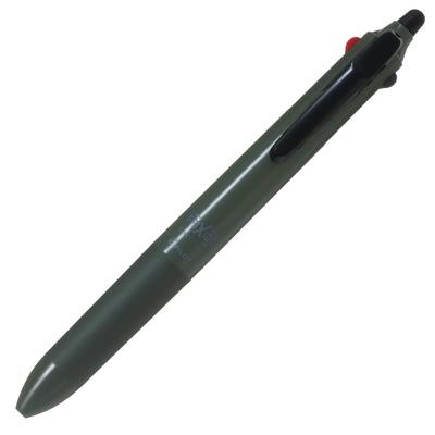 PILOT Friction Ball Switch 3-Color Pen and Permanent Pen Set Black Red Blue Oil-Based Ink Olive LB31FBS2OL